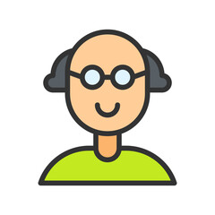 Scientist icon vector image. Suitable for mobile apps, web apps and print media.