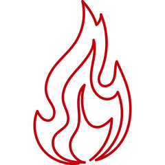 Hand Drawn Line Fire