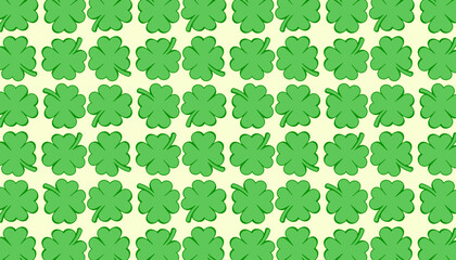 Green clover background or pattern