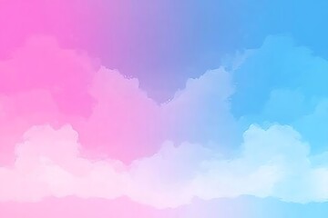 Pastel sky with soft clouds, a vibrant abstract.