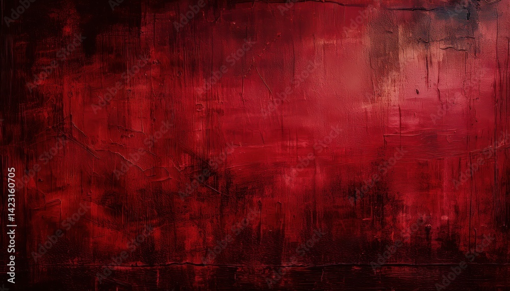 Aufkleber dark red textured abstract painting perfect for halloween themed designs, web design, print media, o