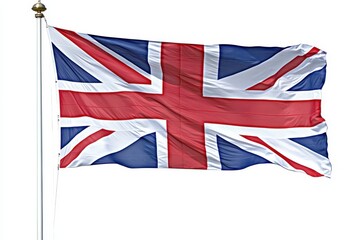 UK Flag Waving in the Wind