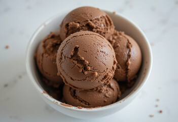 chocolate ice cream with chocolate