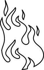 Hand Drawn Line Fire