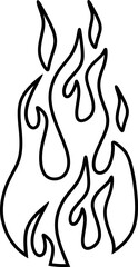 Hand Drawn Line Fire