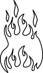 Hand Drawn Line Fire