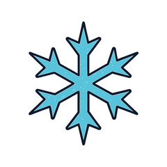 Obraz premium christmas snowflake isolated on white background