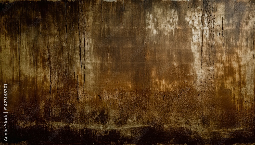 Poster abstract brown texture with eerie dark tones, perfect for halloween themed design, print, and web gr