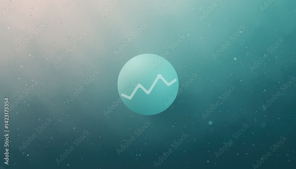 Poster dynamic abstract wave animation digital space motion graphics futuristic environment aerial view vis