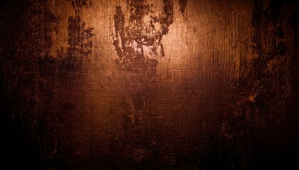 grungy halloween wall texture with burnt orange and black peeling paint for design use, print media, and web projects