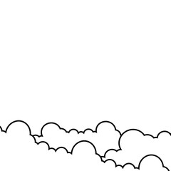Cloud Outline Decoration