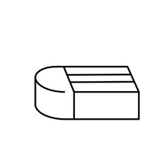 Outline Eraser Illustration