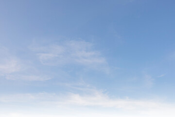 Sky vivid cyan white cirrus clouds soft gradient beauty spring bright blue sky fluffy clouds calm...