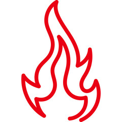 Hand Drawn Line Fire