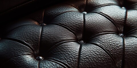 Dark tufted upholstery texture