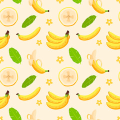 Seamless Summer Fruits Pattern, Backgrounds, Digital Paper