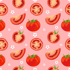 Seamless Summer Fruits Pattern, Backgrounds, Digital Paper