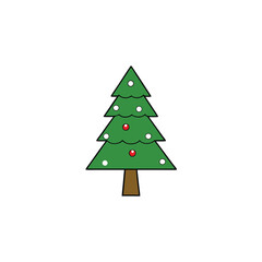 Fototapeta premium christmas tree vector illustration