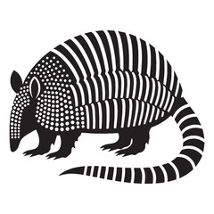 Wildlife branding silhouette of armadillo in modern vector format – armadillo silhouette – armadillo vector – armadillo illustration – silhouette of armadillo – armadillo icon

