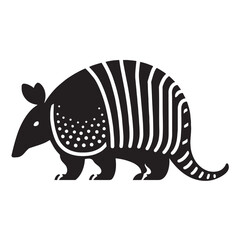 Iconic silhouette armadillo graphic perfect for vector animal packs – armadillo silhouette – armadillo vector – armadillo illustration – silhouette of armadillo – armadillo icon

