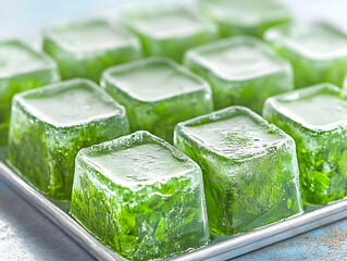 Frozen Herb Ice Cubes For Cooking