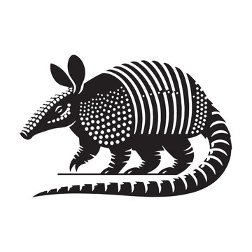 Graphic armadillo silhouette perfect for modern wildlife stock art &ndash; armadillo silhouette &ndash; armadillo vector &ndash; armadillo illustration &ndash; silhouette of armadillo &ndash; armadillo icon

