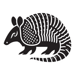High-resolution armadillo silhouette vector for eco-friendly or wildlife brands – armadillo silhouette – armadillo vector – armadillo illustration – silhouette of armadillo – armadillo icon

