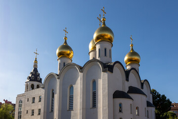 Golden Domes: Russian Orthodox Church in Madrid, Spain