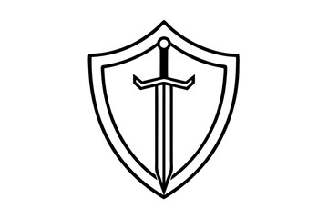 Medieval Weapon Icon Vector Line Art