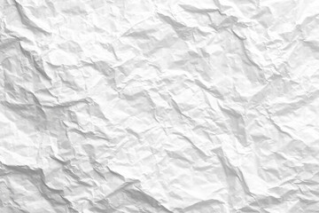 Crumpled White Paper Texture