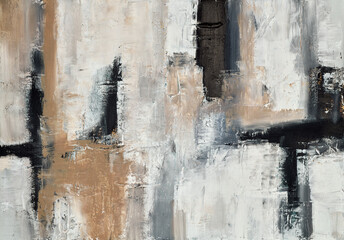 Contemporary abstract painting with bold lines and geometric shapes, perfect for adding a modern touch to spaces that need a stylish and artistic focal point