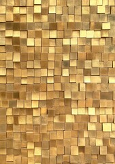 Fototapeta premium Gold cubes texture wall backdrop design