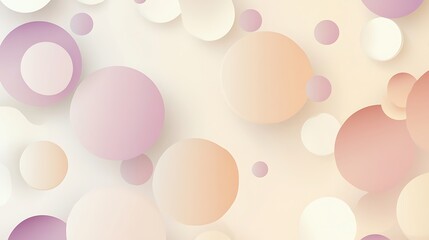 Abstract Pastel Circles Background Design