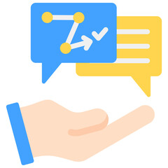 Obraz premium Strategic Communication Icon