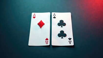 Four aces displayed in a square formation on a surface , gambling, playing cards