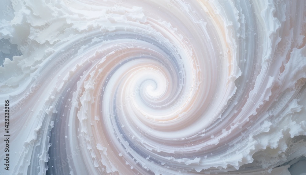 Poster swirling abstract patterns creating a serene atmosphere digital art modern environment artistic view