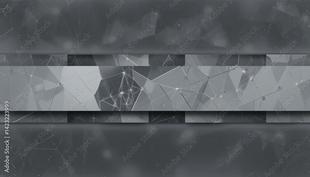 Poster dynamic abstract lines and shapes digital artwork geometric patterns modern design close-up view fut