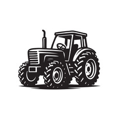 tractor isolated on white