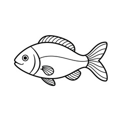 Fish, seafood, sketch. Vintage retro print, seafood salmon fish sketch, sea life, ink pencil style drawing engrave old school sketch, hand drawn. Sketch artwork salmon fish. Vector Illustration