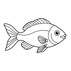 Fish, seafood, sketch. Vintage retro print, seafood salmon fish sketch, sea life, ink pencil style drawing engrave old school sketch, hand drawn. Sketch artwork salmon fish. Vector Illustration