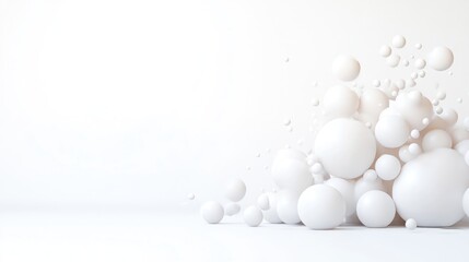 Abstract, 3D spheres,  minimalist design