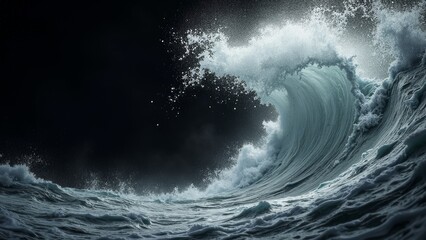 Modern Ocean Abstract Art Chart