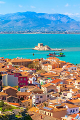 Fototapeta premium Nafplio, Greece aerial view