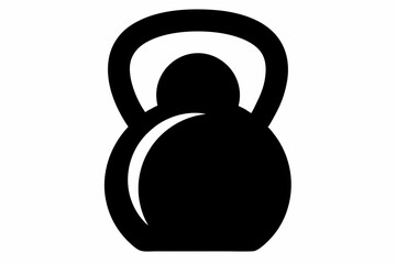 Kettlebell Silhouette Vector Illustration