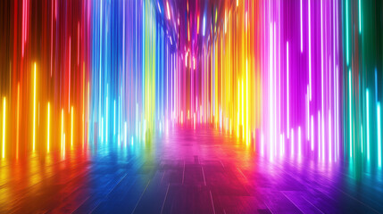 Dynamic Colorful Light Trails – Motion Blur Abstract Pattern