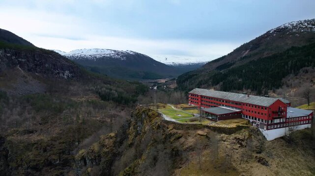 Stalheim pass and hotel in Hordaland in Norway