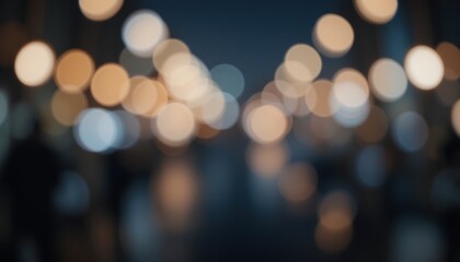 Evening city lights urban nightscape photography downtown blurred bokeh nighttime aesthetic view of vibrant city vibes