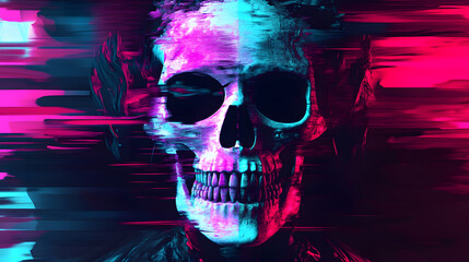 Abstract Distorted YouTube Channel Banner with Dark Ambient Meltdown Style