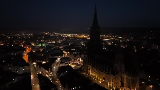 Ulm minster at sunrise