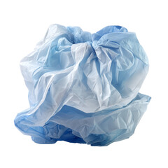 Obraz premium Plastic waste crumpled into a ball. transparent background